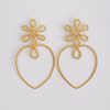 Bijoux Vanina | Boucles D'Oreilles Coeurs Fleurs