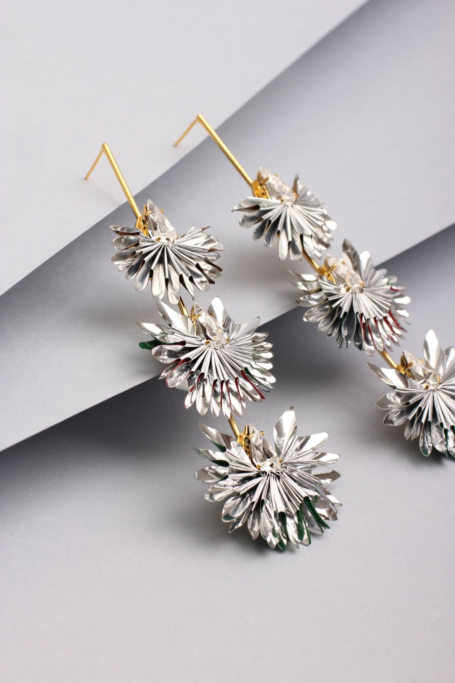 Bijoux Vanina | Boucles D'Oreilles Multi Fleurs De Sel